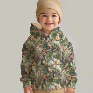 NWT Little Snuggles Dinosaur Bamboo Full Zip Hooded Jacket - Size 12/18 months